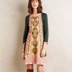 Anthropologie | Knitted & Knotted Lanka Beaded Sweater Dress